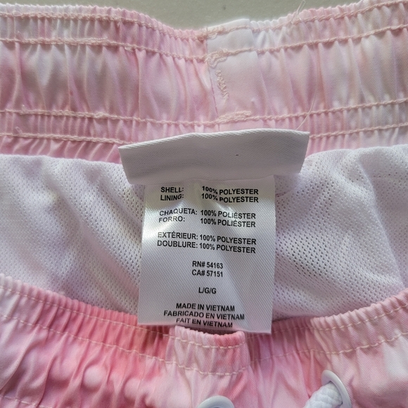 Calvin Klein Pink Tie-Dye Swim Shorts Size L - Picture 3 of 7